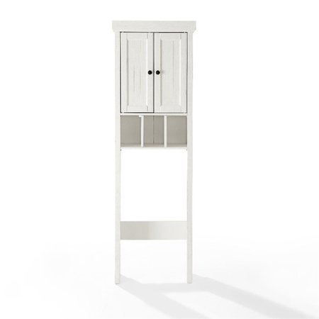 CROSLEY Seaside Space Saver CabinetDistressed White CF7018-WH